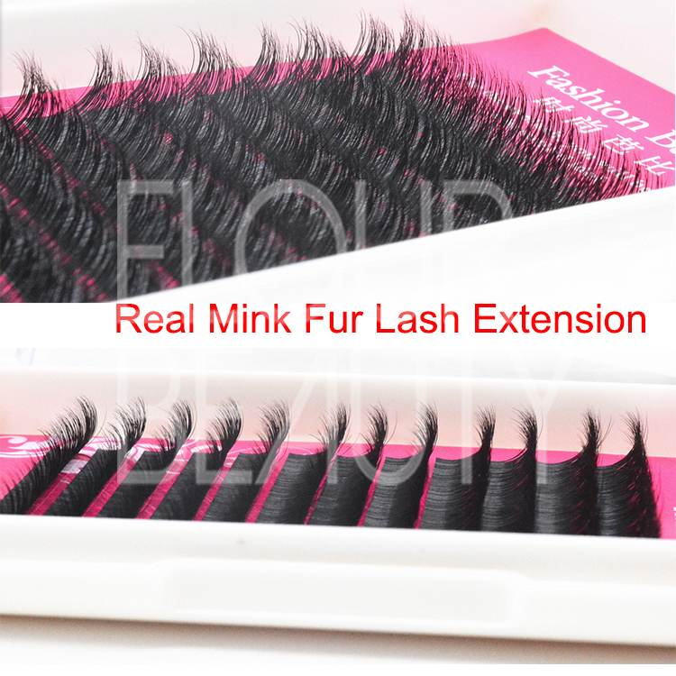 Natural professional 3D real mink eyelash extensions ES106